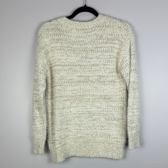 Interdee Love Stub Long Sleeve Cream Small Sweater - Picture 15 of 15